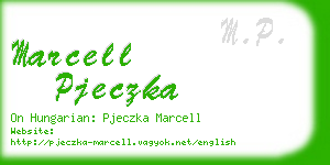 marcell pjeczka business card